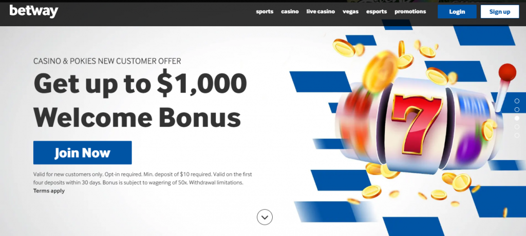 bonuses available on betway casino