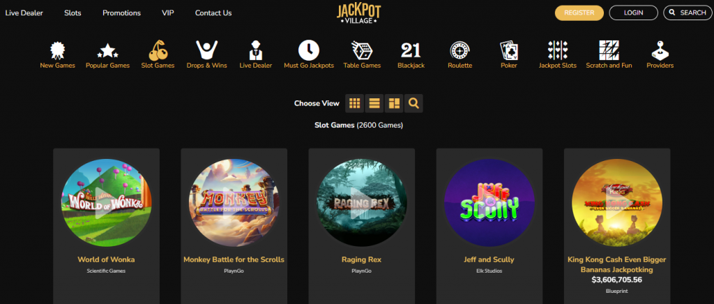 jackpot village games you can play