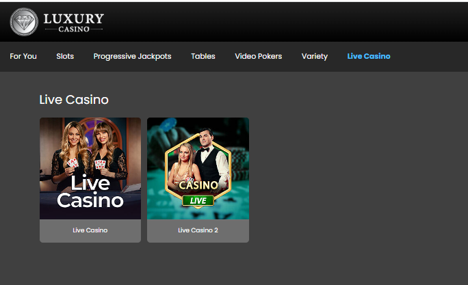 only 2 games available on luxury casino