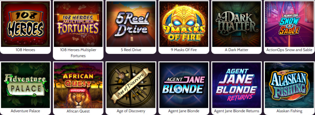 top 12slots available on mummy's gold casino