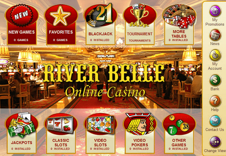 riverbelle casino available games